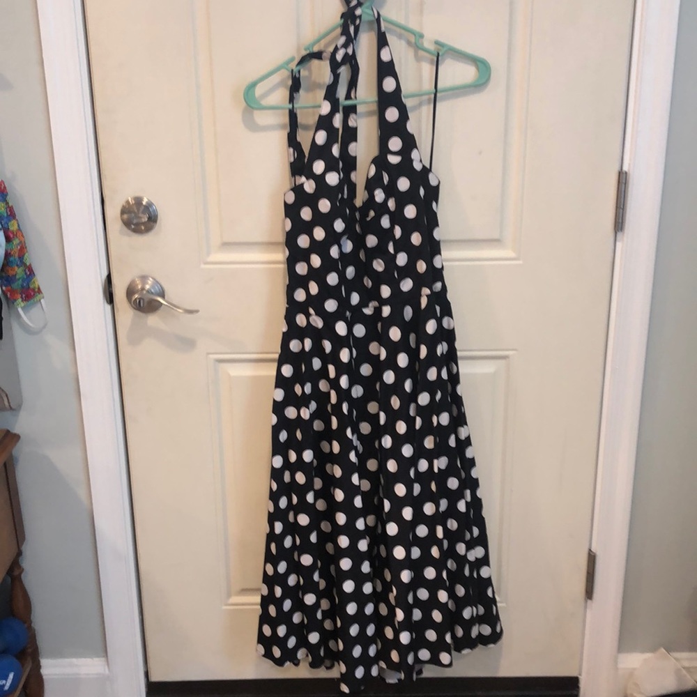 Hell bunny halter polka dot dress